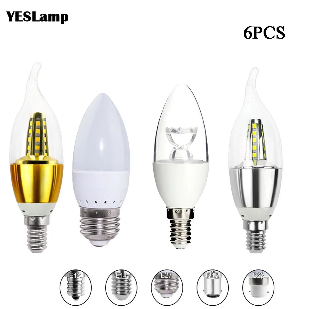 LED Filament Flame Tip Candle Lamp 4W SES (E14) 450lm Toolstation E14