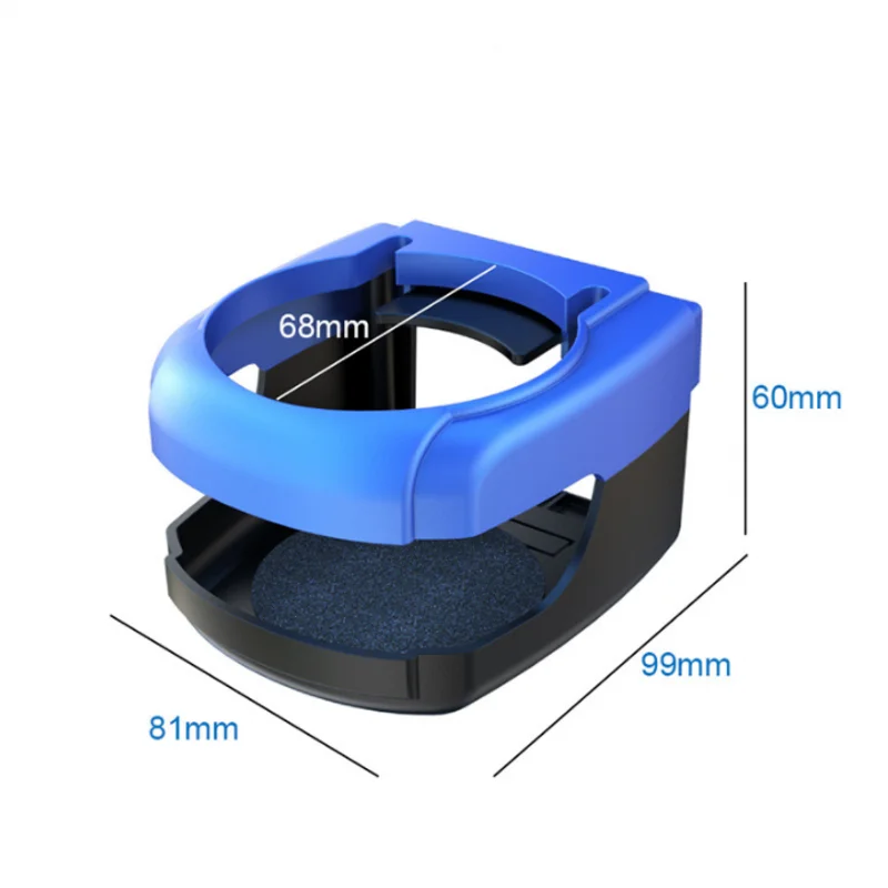 Porte-gobelet Voiture Avec Cendrier - Compatible Prises Air - Pour Canettes 500 Ml - Bleu - 3