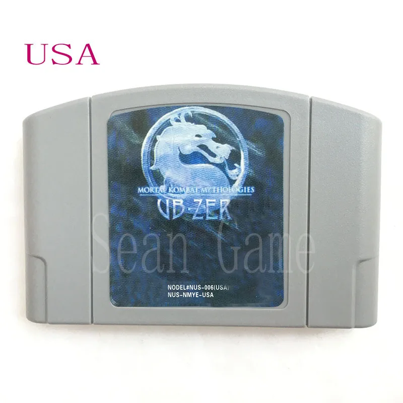 Высокая США NTSC качества обслуживания клиентов картридж Mortal Kombat Trilogy/Mortal Kombat 4/мифологий карты для 64 бит видео игровая приставка - Цвет: Mythologies