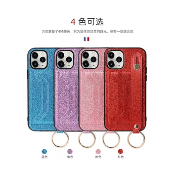 

Flash Wrist Strap Case Cover for iphone 11Pro Max 11 Pro 11 All-inclusive drop protection Cover for iphone XS Max XS XR X 6 6S