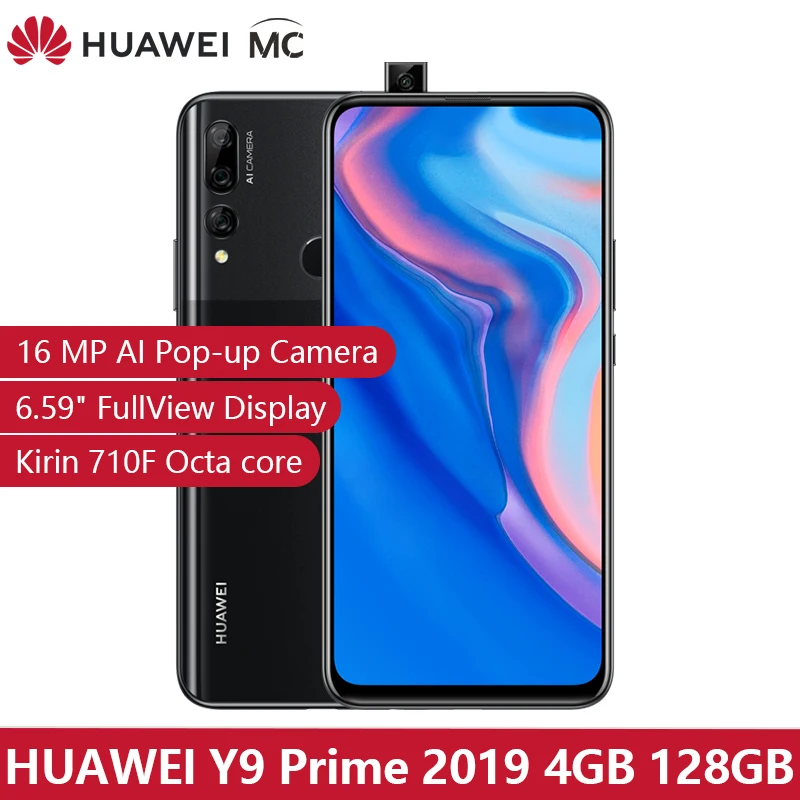 В наличии глобальная версия Huawei Y9 Prime 2019 смартфон AI Тройная задняя камера 4 Гб 128 ГБ