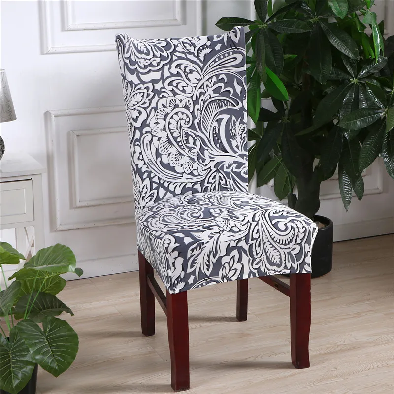 05 1 съемный чехол на стул с цветочным принтом, эластичные чехлы на стулья для свадьбы, банкета, складные чехлы на стулья для отеля - Цвет: 05