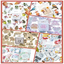 Papier adhésif Kawaii pour journal intime, autocollants de papeterie pour Scrapbooking, Six sélections, 46 pièces/paquet