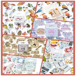 46pcs/pack Kawaii Diary Adhesive Paper Scrapbooking Stationery  Stickers For The Diary Six Selections