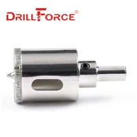Drillforce 16-100mm scie cloche noyau foret ouvre outils de coupe pour Mable céramique verre avec foret central 5