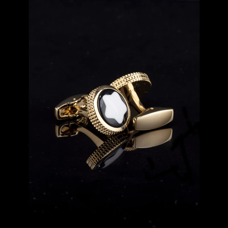 Men's Crystal Cufflinks For Wedding Brand round crystal cufflinks
