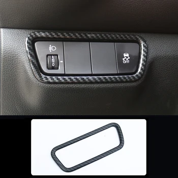 

For Kia K3 Forte 2019-2020 ABS Carbon Headlight Adjustment Switch Frame Cover Trim 1pc LHD