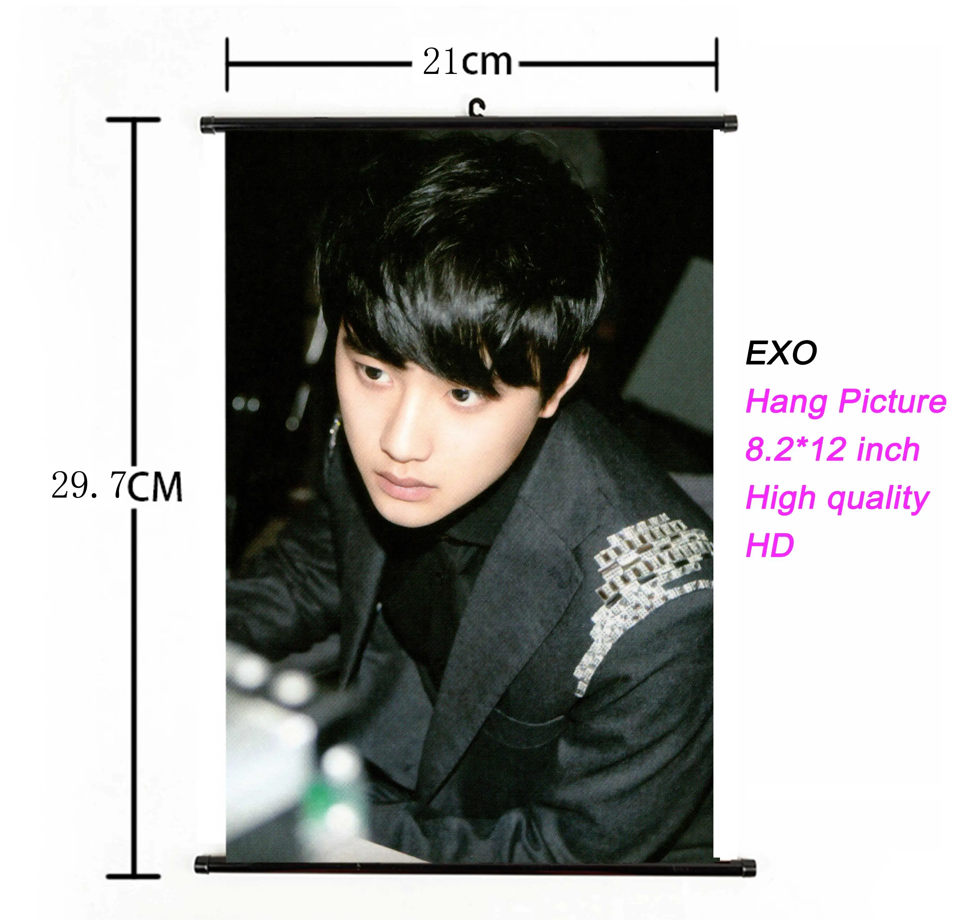 Kpop EXO висячий плакат ткань 21*30 см Высокое качество k-pop EXO альбом висячая картина фото плакат для поклонников Коллекция подарков - Цвет: 21