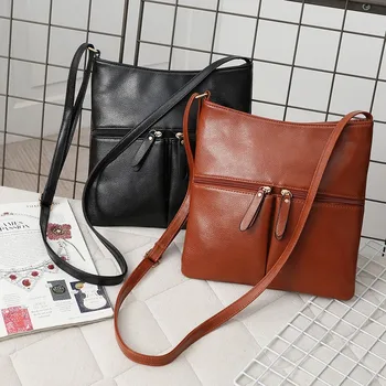 

Women Evening Bag Simple Shoulder Messenger Bag Wild Large-Capacity Leisure Bags Mujer Bolsas Feminina sac main femme #35