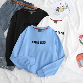

Billie Eilish Fashion Printed Hoodies Men Women Long Sleeve O-neck Sweatshirts New Hot Sale Casual Trendy Streetwear Hoodies