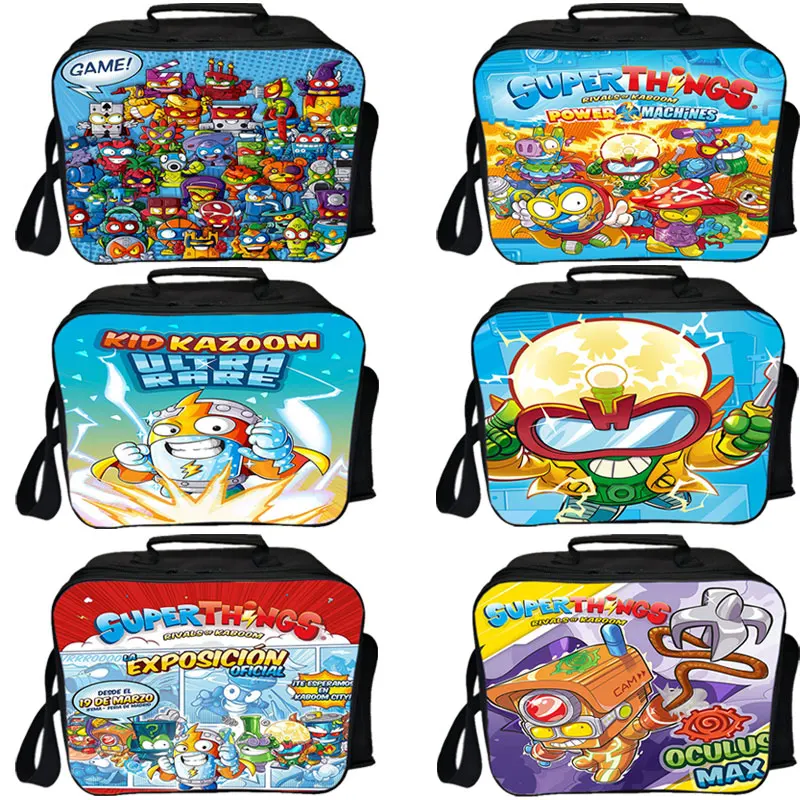 

Super Zings Lunch Bag for Kids Children Portable Lunch Box Superzings Office Food Storage Case Students Functional Lunchbags