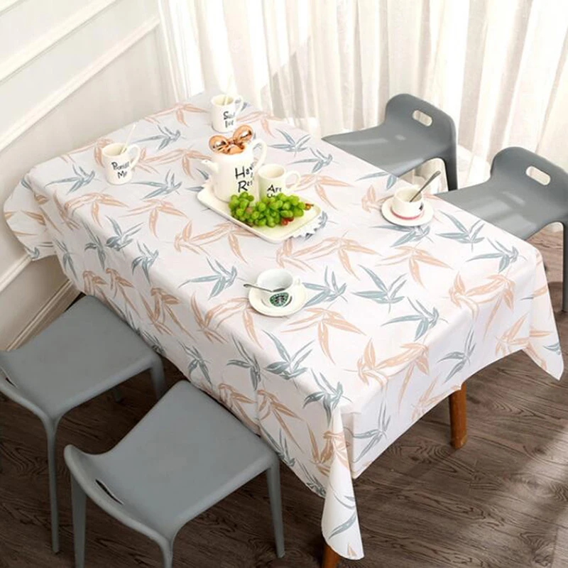 Waterproof Oil Proof Table Cloth For Kitchen Decorative Dining Table Cover Rectangle Desk Cloth Wipe Covers coisas de cozinha