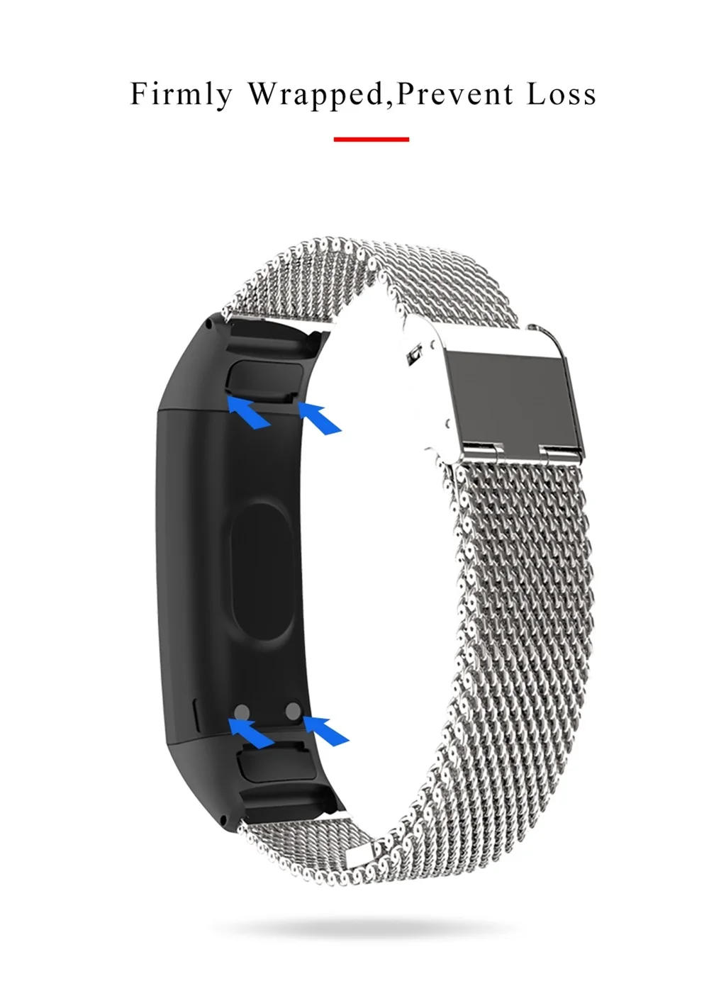 FIFATA модный металлический ремешок на руку для huawei Honor band 4 ремешки для часов для Honor 5 Смарт сменный ремешок для наручных часов ремешок аксессуары