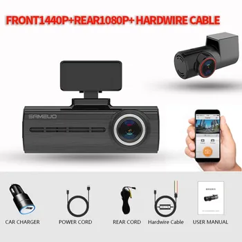 

U750 Car DVR APP & English Voice Control 1080P HD Night Vision Car Camera Recorder WiFi Dash Cam Front And Rear