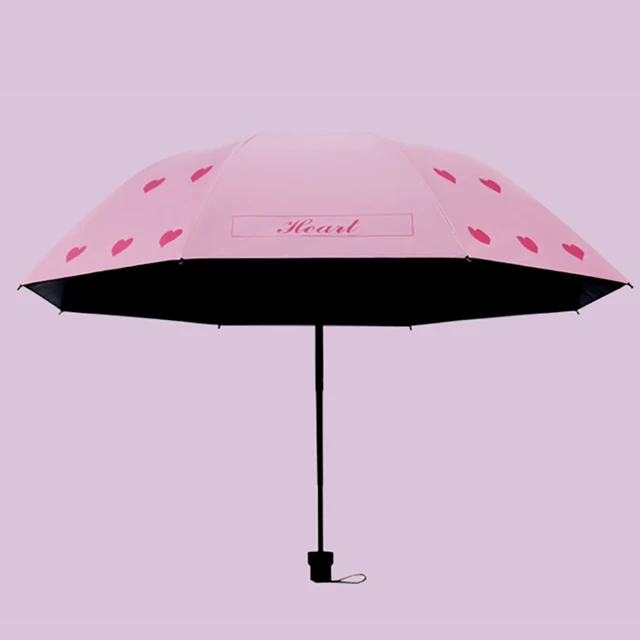 Yada Designer Rózsaszín Színű Szerelmi Szívmintás Esernyő Szélálló Hajtogató Esős Esernyők Nők Számára Parasol Aranyos Ys200084 - Image 4