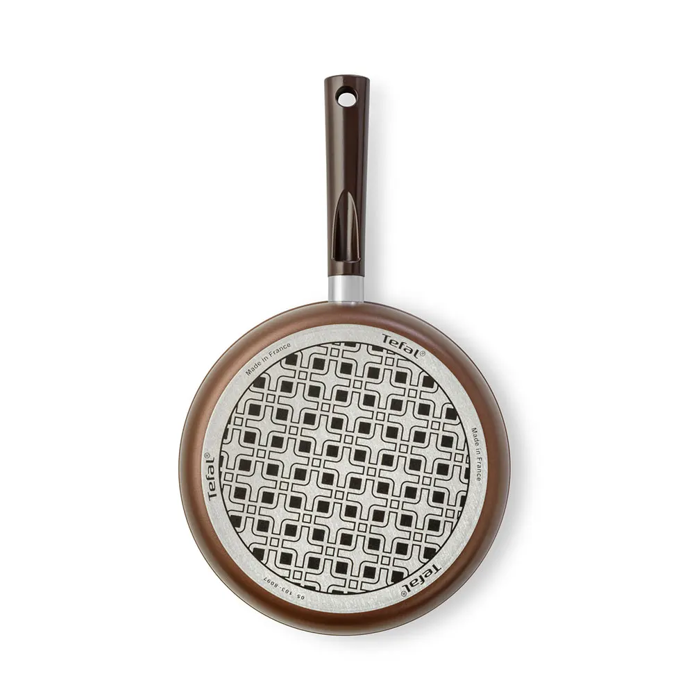 Casseroles& Ishinabes TEFAL 04182224 pan stew-pan with lid Aluminum Alloy With Pot Tendance Brownie Kitchen cookware Brown