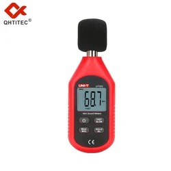 Qhtec – indicateur de niveau sonore UT353, 30 ~ 130dB, Mini mètre de bruit, compteur à 9999 points, Instrument de mesure complet, moniteur décibel 