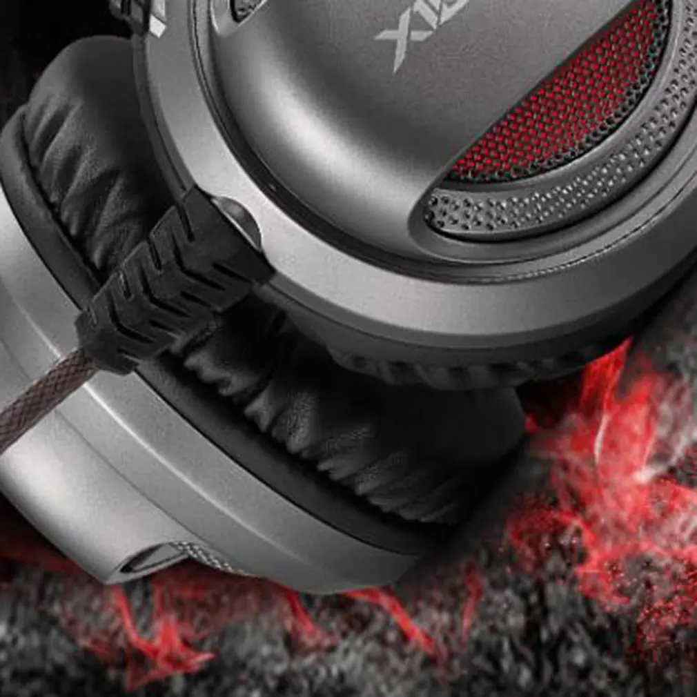 V20U Gaming Headset USB Interface Music Game Headset single 3.5mm+usb Luminous