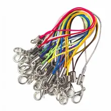 Besegad, 100 шт, разные цвета, застежка-лобстер, веревочные шнуры, ремешок для сотового телефона, USB флеш-накопители, ключи, подвески, ювелирные изделия