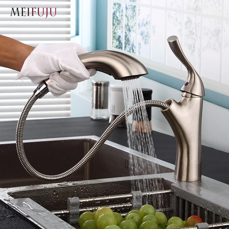 

Pull Out Basin Faucet Chrome Brass Bathroom Faucet Single handle Basin Mixer Tap Bath Black Faucet Sink Water Crane New Arrivals