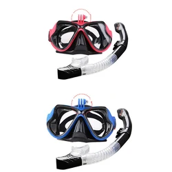 Professional Underwater Mask Camera Diving Mask Snorkel Tube Set Anti-Fog Swimming Diving Goggles Holder Holder For GoPro