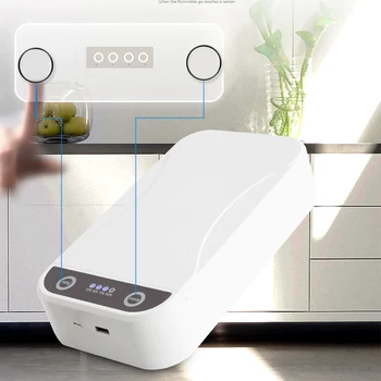 

Multi-use toothbrush UV Sterilizer Box Toothbrush Watch Cleaner Sanitizer Disinfector Case for Mouth Mask Jewelry Phone