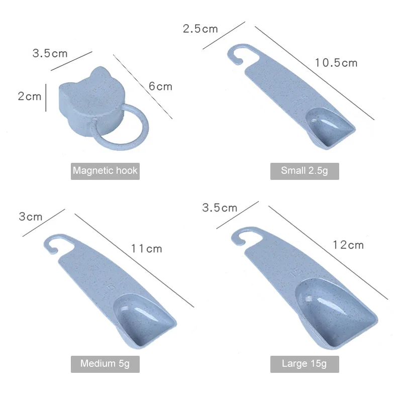 4 шт./компл. измерительная шкала набор практичных мерных ложки для выпечки молочного порошка инструмент для выпечки медицина приправа грамм кухонные аксессуары