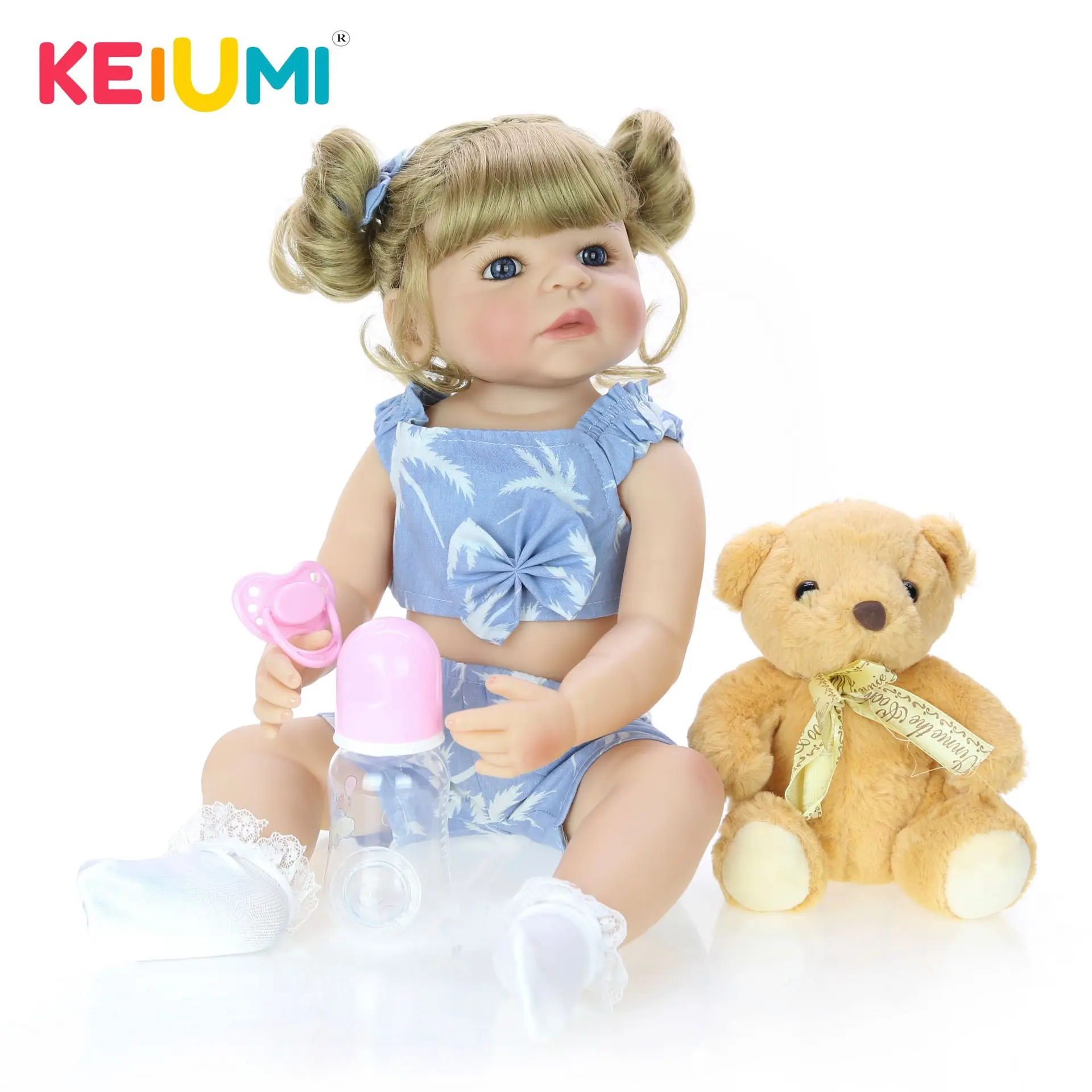 

Keiumi Reborn Baby Doll Reborn Baby Doll 22-Inch 55 Cm Model Infant All Silica Gel GIRL'S