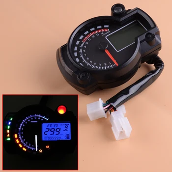 

CITALL Universal Black 15000rpm LCD Digital Motorcycle Car Odometer Speedometer Tachometer Gauge