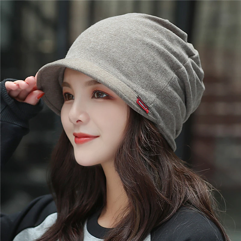 Women Knitted Head Cap Ladies Fashion Windproof Warm Thicken Hats