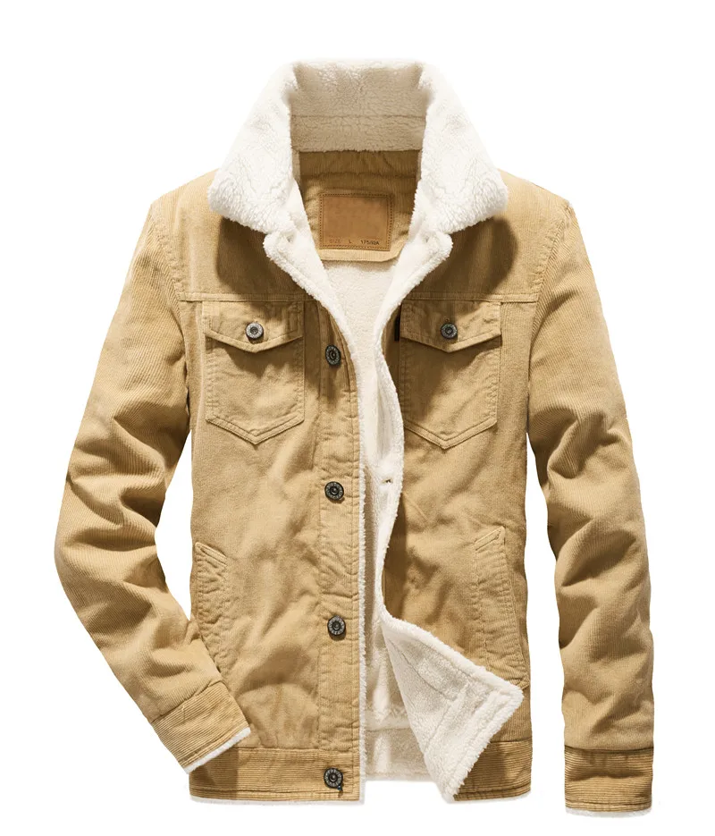 Модный бренд Tace& Shark Вельветовая парка зимняя куртка мужская повседневная Толстая Теплая Флисовая хлопковая стеганая Высококачественная верхняя одежда