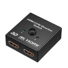 HDMI 2,0 HDTV переключатель сплиттер двухнаправленного концентратора HDCP 4K 1080P 3D коммутатор для DVD HDTV Xbox PS4