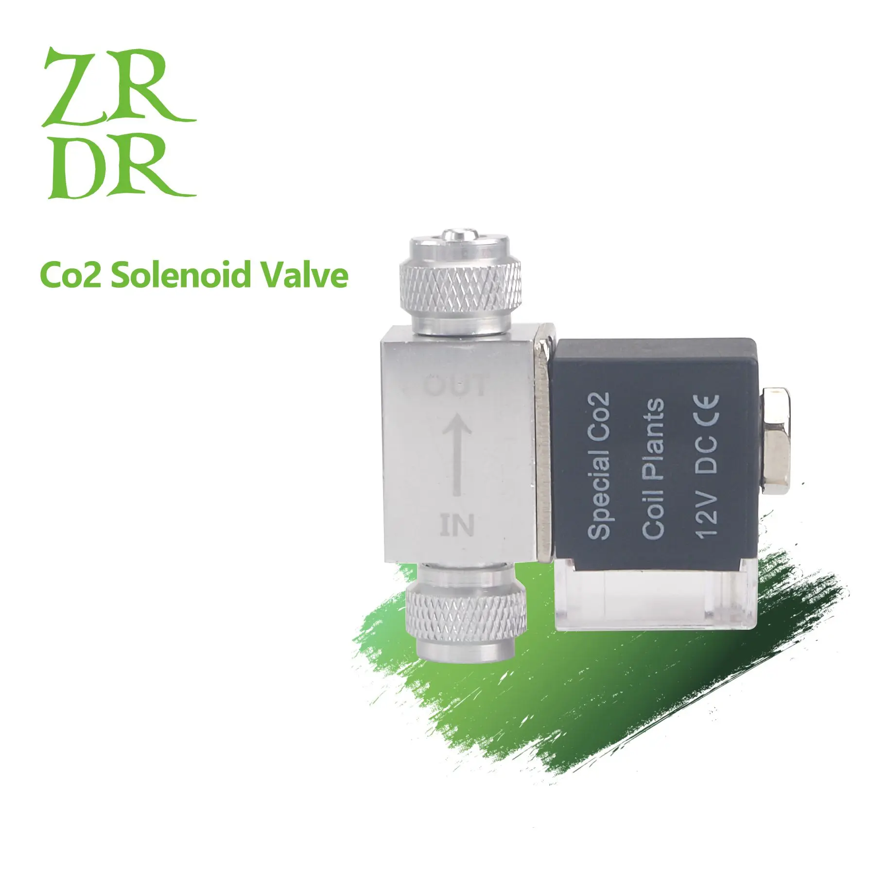 ZRDR Aquarium Co2 Solenoid Valve Regulator 110V-220V Low Temperature Co2 Aquarium Fish Tank Electric Magnetic Valve