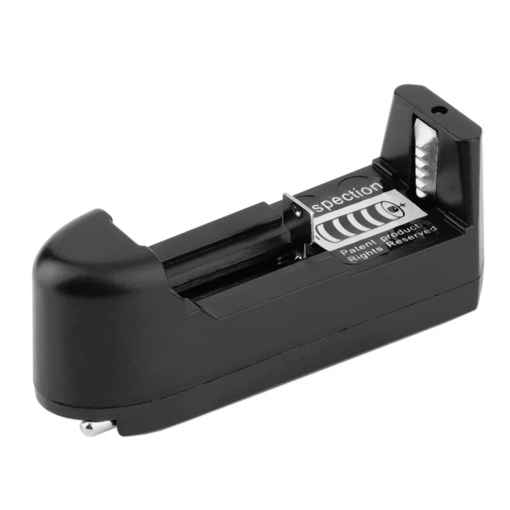 Черный ЕС Plug регулируемое зарядное устройство для 3,7 V 500mA 18650 AC 100-240 V/47-63Hz литий-ионная аккумуляторная батарея