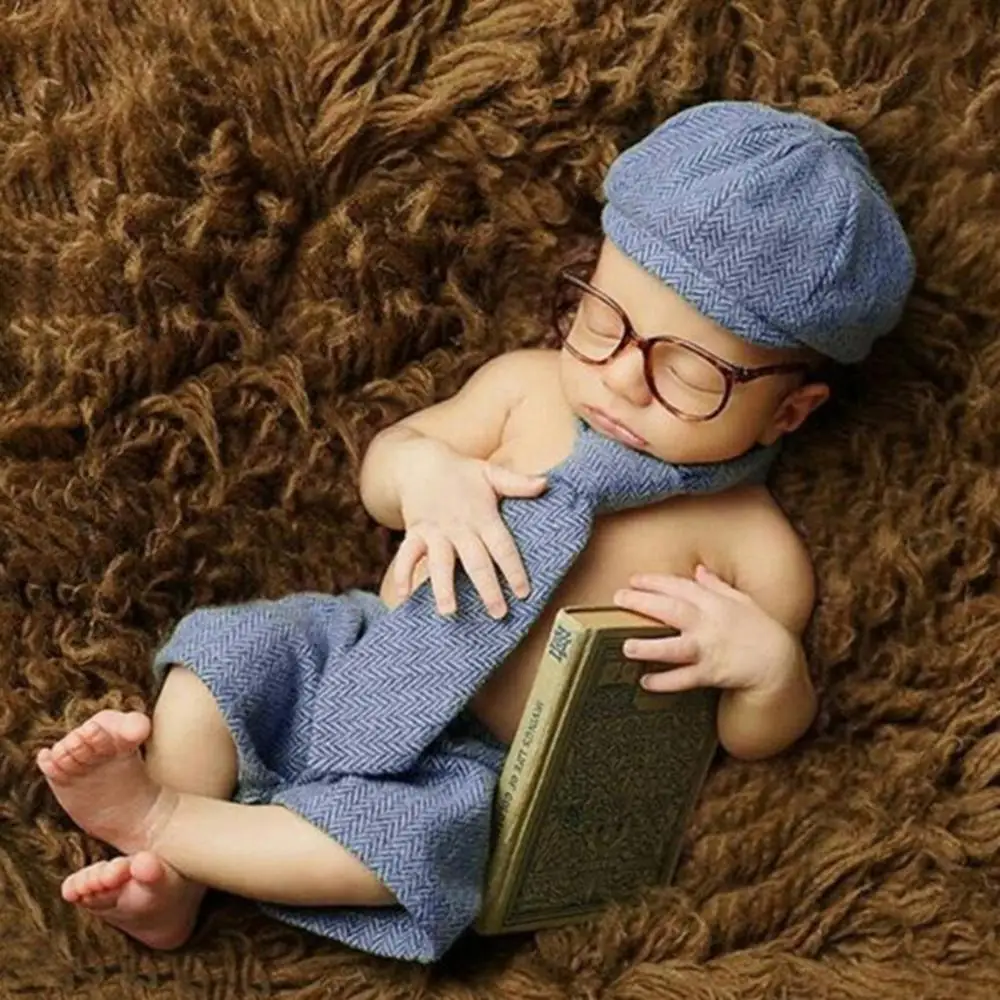 

Newborn Photography Props Baby Boy Gentleman Set Costume Clothing Studio Shoot