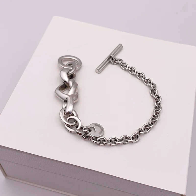 KAAOER 925 пробы Серебряный 11 pandoras смешанный с заботливым сердцем смешанный 598100 простой дизайн подарок девушке браслет подарок