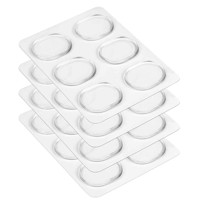 

24 Pieces Drum Dampeners, Drum Damper Gel Pads Drum Silencers Non-Toxic Soft Silicone Drum Mute For Drums Tone Control (Clear)
