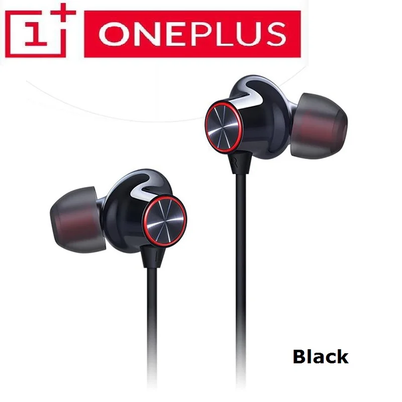 Оригинальные наушники Oneplus, пули, беспроводные 2 AptX, гибридные наушники в ухо, с магнитным управлением, микрофон, быстрая зарядка для Oneplus 7/7 Pro - Цвет: balck