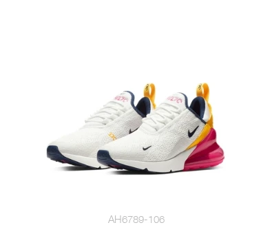 AH6789-106 Nike Air Max 270 женские кроссовки для бега, повседневные кроссовки на воздушной подушке, Новое поступление# AH6789 - Цвет: AH6789-106