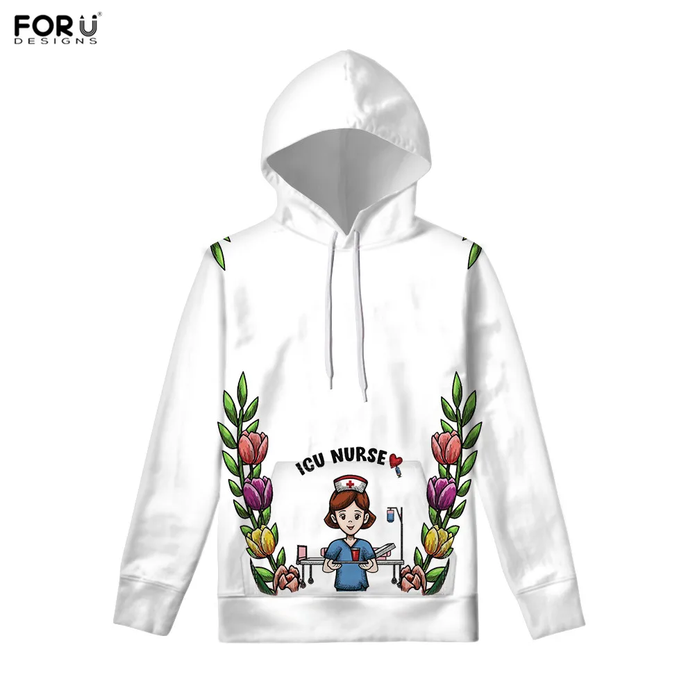 FORUDESIGNS/женские худи Caroon для кормящих, Модный свитшот, топ, осень-весна, женский свободный пуловер с капюшоном, sudaderas mujer - Цвет: HXA240Z72W