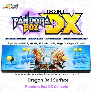 

Built-in Pandora Box DX 3000 in 1 arcade game console save game progress 3P 4P game can add FBA MAME PS1 SFC / SNES MD game 3D