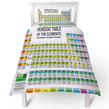 

Periodic Table Duvet Cover Pillow Case Quilt Cover Set Bedclothes Single Bedding Sets For Bed