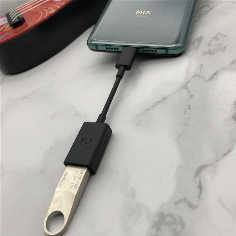 XIAO mi usb type C OTG Кабель-адаптер 10 см type C-USB разъем для mi K20/PRO 9 9SE 6 6X8 8SE mi X3 Red mi Note7 CC9