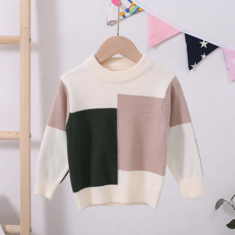 

2019 Autumn And Winter New Baby Girl Sweaters toddler Sweater Korean Jacket Children'S Sweater Sweater Baby Knit Sweater