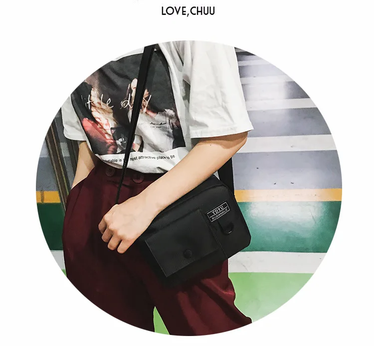 Стиль корейский Стиль Универсальная одноцветная Холщовая Сумка через плечо модная женская сумка для мобильного телефона