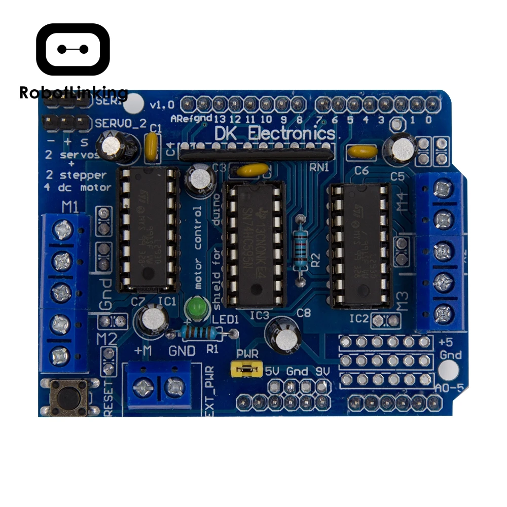 Щит управления мотором L293D плата Двойного расширения для Arduino Duemilanove моторного