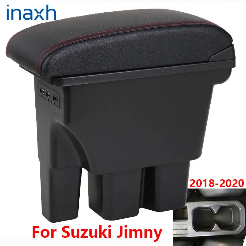 

For Suzuki Jimny Armrest Jimny 2020 2019 2018 2017 JB74 Retrofit parts Car Armrest box Storage box car Interior accessories 3USB