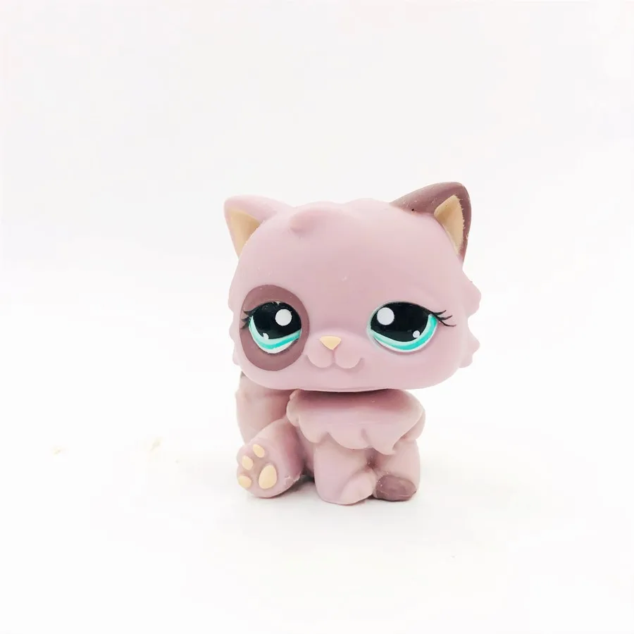 Черный Новая игрушечная кошка, игрушка, черный, розовый, милый, с круглым лицом, кот, прекрасный Petshop, фигурки животных, маленькие куклы, игрушки - Цвет: Черный
