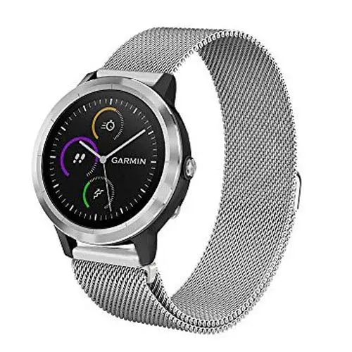 Сменный ремешок для смарт-часов Garmin Vivoactive 3 Нержавеющая сталь браслетный ремешок для часов для Garmin Vivoactive3/samsung Galaxy Активный 42 мм