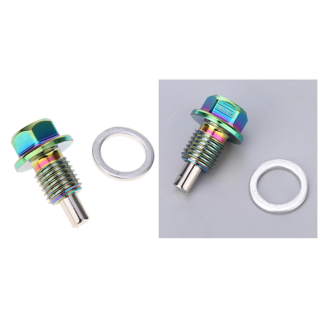M12x1.5 M16/1.5 Magnetic Engine Oil Pan Drain  Screw W Gasket M12x1.5